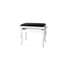 130350 Банкетка для піаніно GEWA Deluxe classic White Gloss