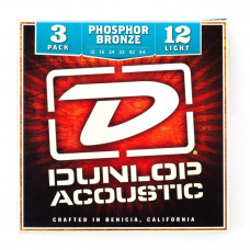 Струни Dunlop 3PDAP1254 (фосф-бронза) (3 к-т)