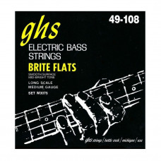 Струни ghs M3075 (49-108 Brite Flats Electric Bass)