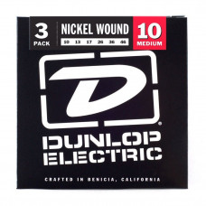 Струни Dunlop 3PDEN1046 нікель-сталь (3 к-т)