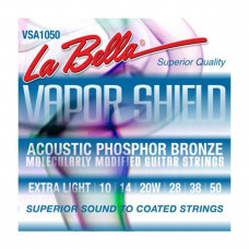 Стр. для акуст. гіт. La Bella VSA1050 (10-50 Phosphor bronze з покритям Vapor Shield)
