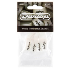 Набір медіаторів Dunlop Thumbpicks White Plastic Large 9003P (4шт)