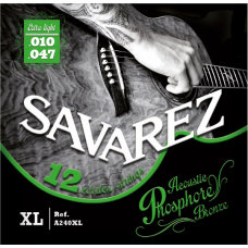 Струни для акустичної гітари Savarez Acoustic A240XL Phosphor Bronze .010-.047 (12 струн)