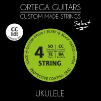Струни для укулеле концерт Ortega Custom Select Black Nylon UKSBK-CC Струни для укулеле концерт Ortega Custom Select Black Nylon UKSBK-CC