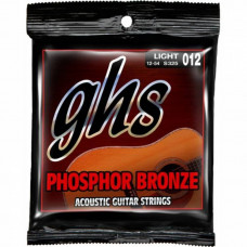 Струни для ак. гіт. (6 шт.) GHS Phosphor Bronze S325, 12-54