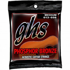 Струни для ак. гіт. (6 шт.) GHS Phosphor Bronze S335, 13-56