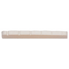 547171 Верхній поріжок для ел. гіт. Partsland Fender Plastic WH, notched (41 x 3 x 7,6 x 6,5 мм)