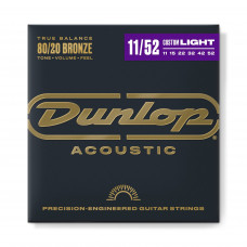 Струни для ак. гіт. (6 шт.) Dunlop DAB1152 80/20 Bronze