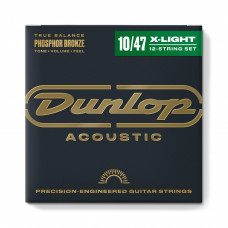 Струни для ак. гіт. (12 шт.) Dunlop DAP1047J Phosphor Bronze Струни для ак. гіт. (12 шт.) Dunlop DAP1047J Phosphor Bronze