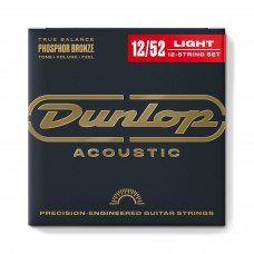 Струни для ак. гіт. (12 шт.) Dunlop DAP1252J Phosphor Bronze Струни для ак. гіт. (12 шт.) Dunlop DAP1252J Phosphor Bronze