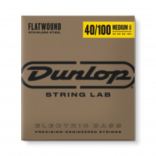 Струни для бас-гіт. (4 шт.) Dunlop DBFS40100M MD Scale Flatwound Stainless Steel Струни для бас-гіт. (4 шт.) Dunlop DBFS40100M MD Scale Flatwound Stainless Steel