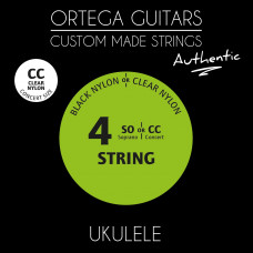 Струни для укулеле концерт Ortega Custom Authentic Clear Nylon UKA-CC