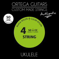 Струни для укулеле сопрано Ortega Custom Authentic Clear Nylon UKA-SO Струни для укулеле сопрано Ortega Custom Authentic Clear Nylon UKA-SO