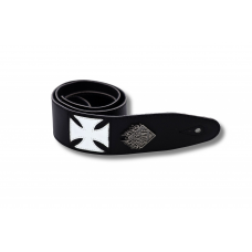 531392 Ремінь для гітари GEWA Fire&Stone Heavy Edition Iron Cross Leather (60 mm)