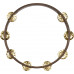 Тамбурин Meinl Traditional Wood TA2V-WB (2 ряди) Hammered brass, Walnut Brown 10