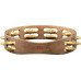 Тамбурин Meinl Traditional Wood TA2V-WB (2 ряди) Hammered brass, Walnut Brown 10