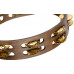 Тамбурин Meinl Traditional Wood TA2V-WB (2 ряди) Hammered brass, Walnut Brown 10