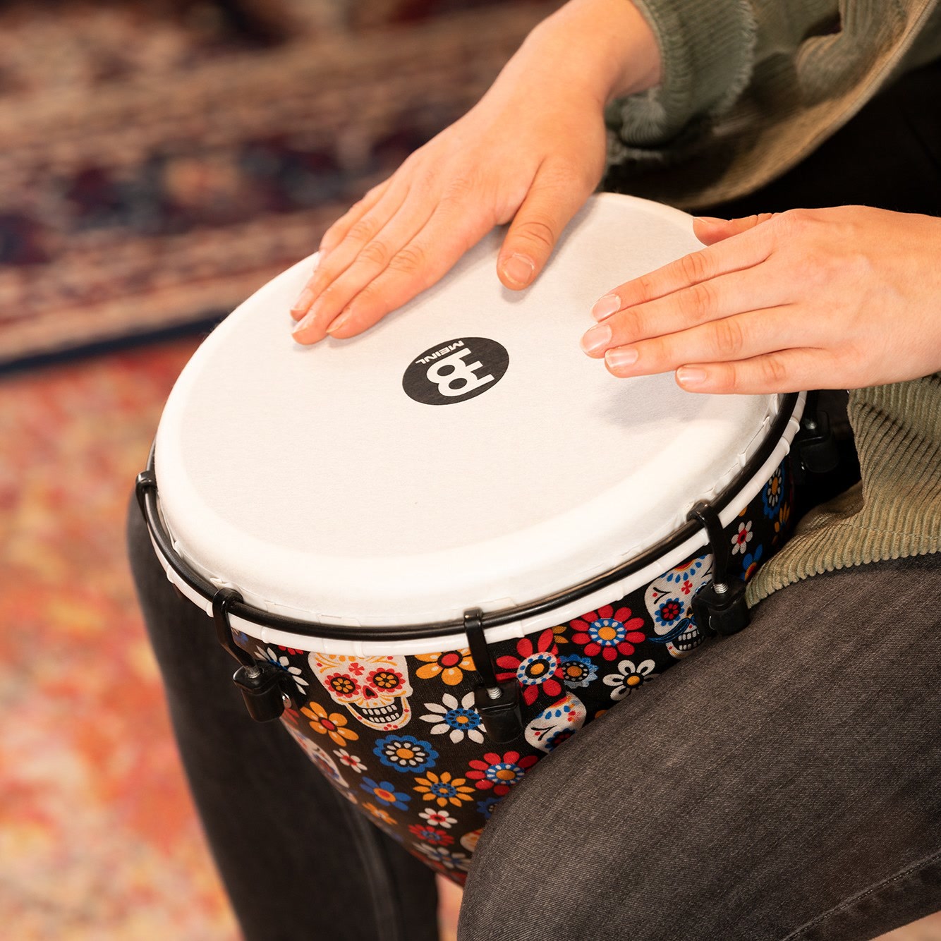Джембе Meinl Alpine Synthetic ADJ10-DA (10") Day of the Dead