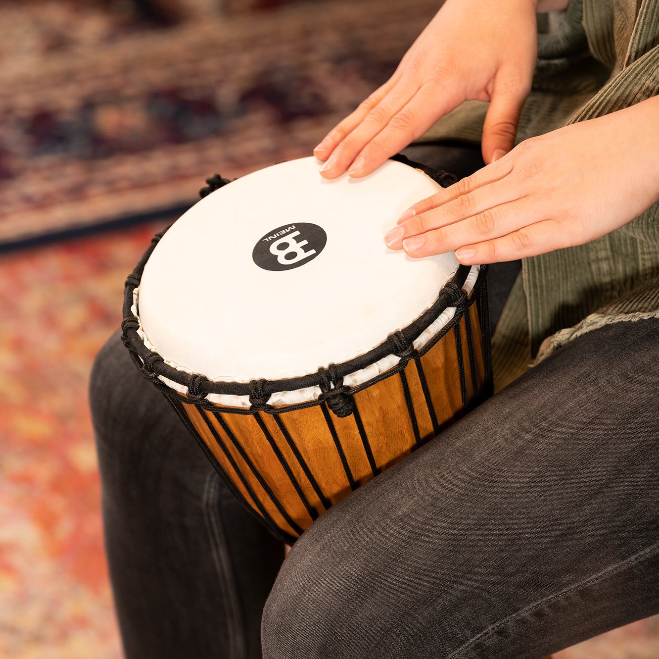 Джембе Meinl Headliner Rope Tuned HDJ4-S (8") Nile