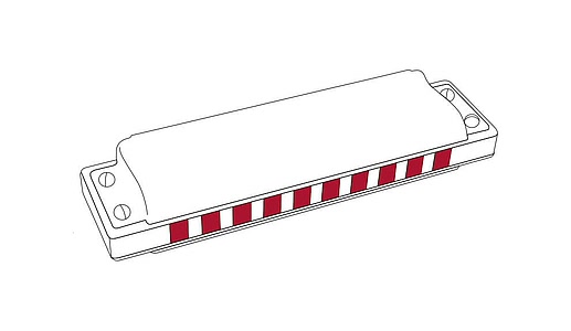 Губна гармошка Hohner Marine Band Thunderbird M201114P Low Eb-major