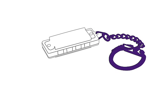 Губна гармошка Hohner Miniature Little Lady M109007 C-major (1 шт., брелок)