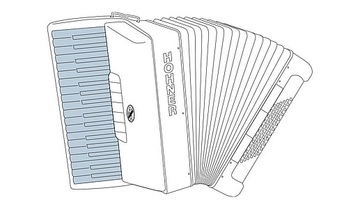 Акордеон Hohner Bravo III 80 Black A16422 SilentKey (з чохлом)