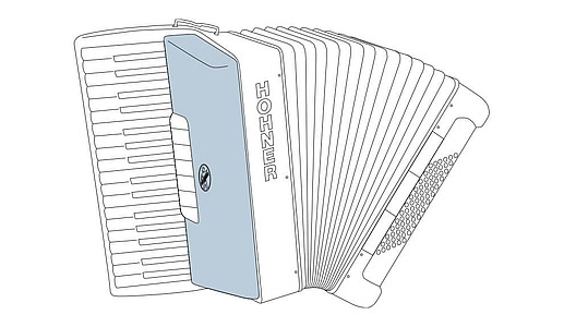 Акордеон Hohner Bravo III 80 Black A16422 SilentKey (з чохлом)