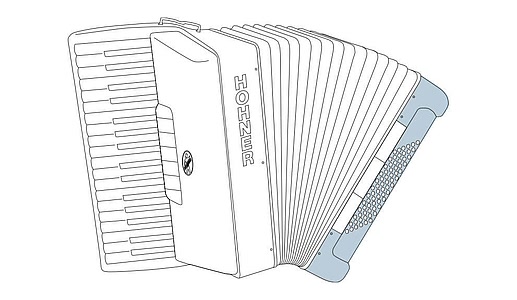 Акордеон Hohner Bravo III 80 Black A16422 SilentKey (з чохлом)