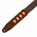 Ремінь гітарний LEVY&_S MC2PH-BRN 2″ Brown Cotton Pick Holder Guitar strap