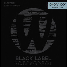 Струни для гітари WARWICK 40210 Black Label Medium Light 4-String (40-100)