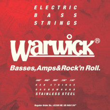 Струни для гітари WARWICK 42300 RED Stainless Steel Medium Light 5-String (40-130)