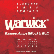 Струни для гітари WARWICK 46210 RED Nickel Plated Medium Light 4-String (40-100)