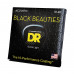 Струни для гітари DR Strings BLACK BEAUTIES Acoustic - Extra Light (10-48)