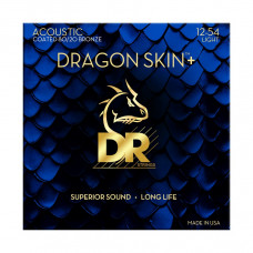 Струни для гітари DR Strings DRAGON SKIN+ Acoustic 80/20 Bronze - Light (12-54)