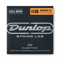 Струни для гітари DUNLOP DEN1156DC NICKEL WOUND ELECTRIC GUITAR STRINGS 11-56 | DROP C