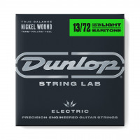 Струни для гітари DUNLOP DEN1372 NICKEL WOUND ELECTRIC BARITONE GUITAR STRINGS (13-72)