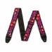 Ремінь гітарний DUNLOP JIMI HENDRIX BLACKLIGHT MONTEREY PINK STRAP Ремінь гітарний DUNLOP JIMI HENDRIX BLACKLIGHT MONTEREY PINK STRAP