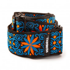 Ремінь гітарний DUNLOP JIMI HENDRIX BLACKLIGHT FILLMORE BLUE STRAP Ремінь гітарний DUNLOP JIMI HENDRIX BLACKLIGHT FILLMORE BLUE STRAP