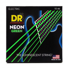 Струни для гітари DR Strings NEON Green Electric - Medium (10-46)