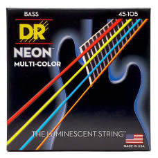 Струни для гітари DR Strings NEON Multi-Color Bass - Medium (45-105)