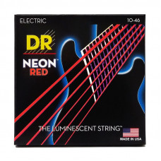 Струни для гітари DR Strings NEON Red Electric - Medium (10-46)