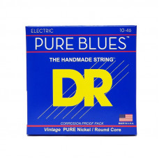 Струни для гітари DR Strings PURE BLUES Electric Guitar Strings - Medium (10-46)