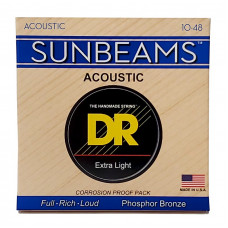 Струни для гітари DR Strings SUNBEAM Acoustic Phosphor Bronze - Extra Light (10-48)