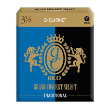 Тростини для духового інструменту D'ADDARIO Grand Concert Select - Bb Clarinet #3.5 - 10 Pack