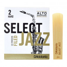 Тростини для духового інструменту D'ADDARIO Select Jazz - Alto Sax Filed 2H (1шт)