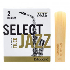 Тростини для духового інструменту D'ADDARIO Select Jazz - Alto Sax Filed 2M (1шт)