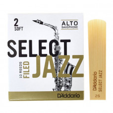 Тростини для духового інструменту D'ADDARIO Select Jazz - Alto Sax Filed 2S (1шт)