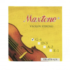 Струни для смичкових інструментів MAXTONE VN-4TH-4/4 - Violin String (4th)