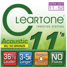 Струни для гітари CLEARTONE 7611 ACOUSTIC 80/20 BRONZE ULTRA LIGHT (11-52)