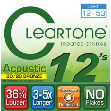 Струни для гітари CLEARTONE 7612 ACOUSTIC 80/20 BRONZE LIGHT (12-53)